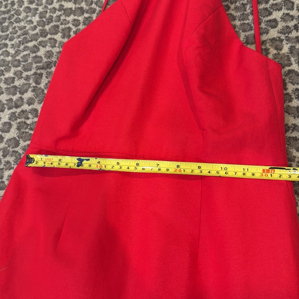 Red Halter High Low Dress jill Stuart gown - Picture 5 of 7